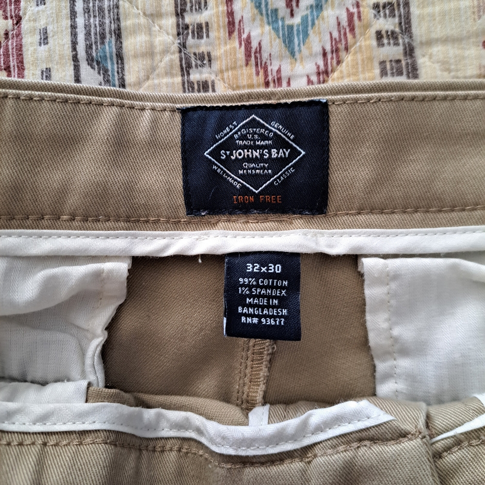St. John's Bay Men's Khaki Chinos